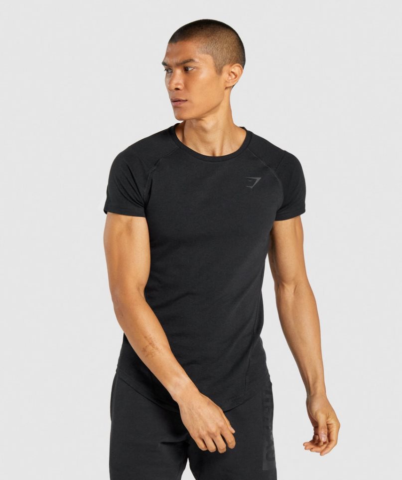 Men's Gymshark Bold T-Shirts Black | NZ 4WIFUT